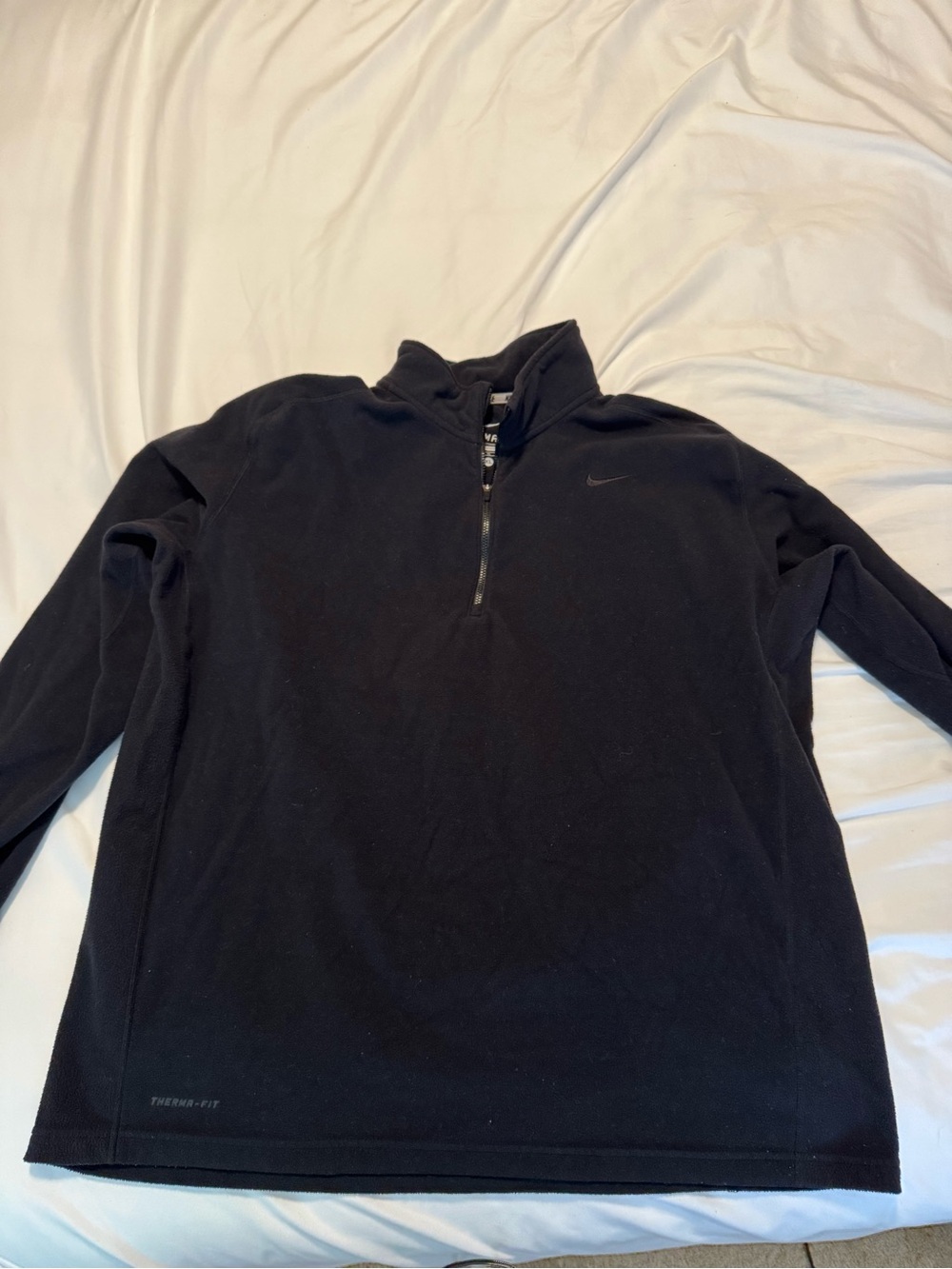 Nike Men’s Black Half-Zip Fleece Pullover black great condition xl